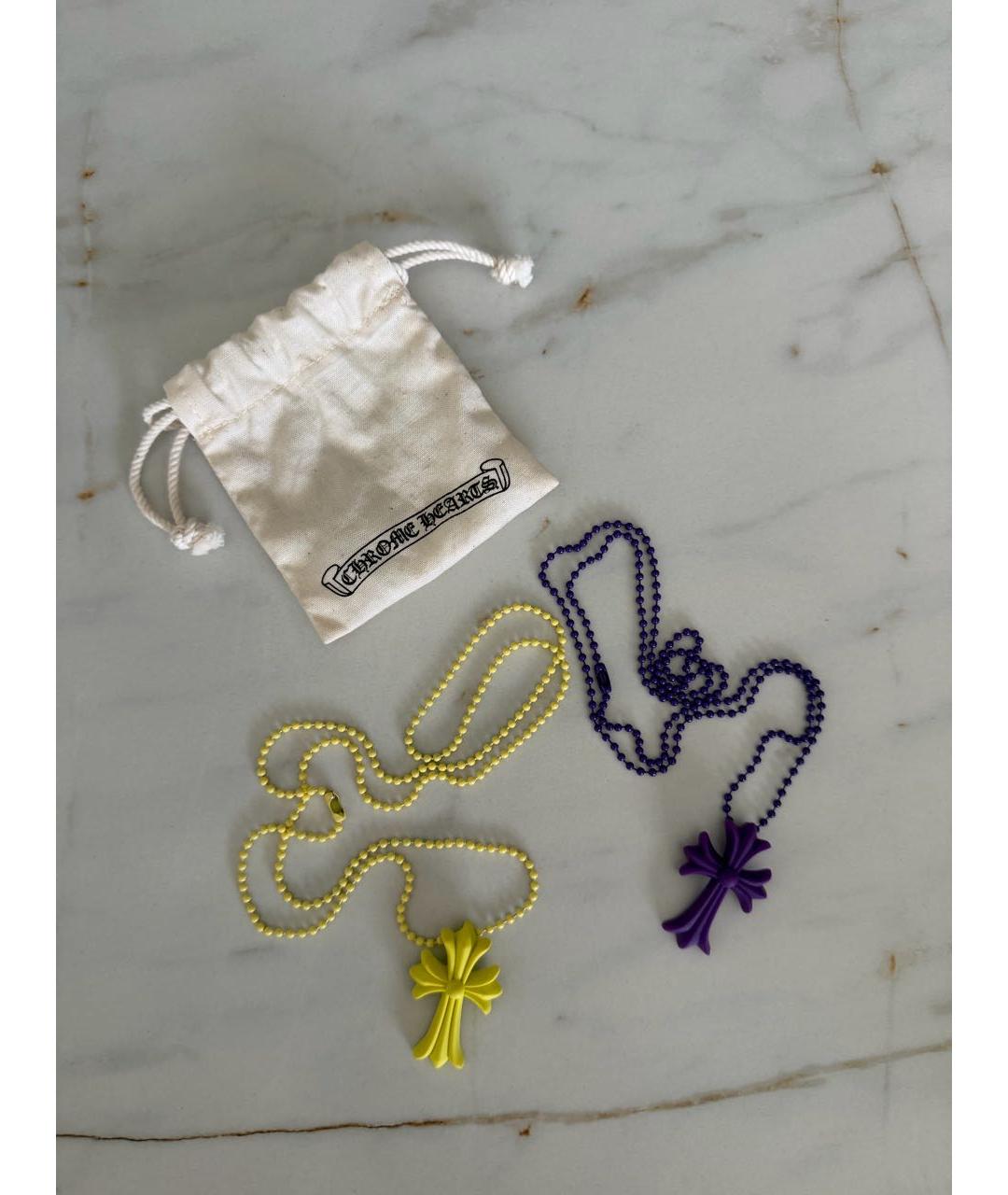 CHROME HEARTS Желтая пластиковая подвеска, фото 4