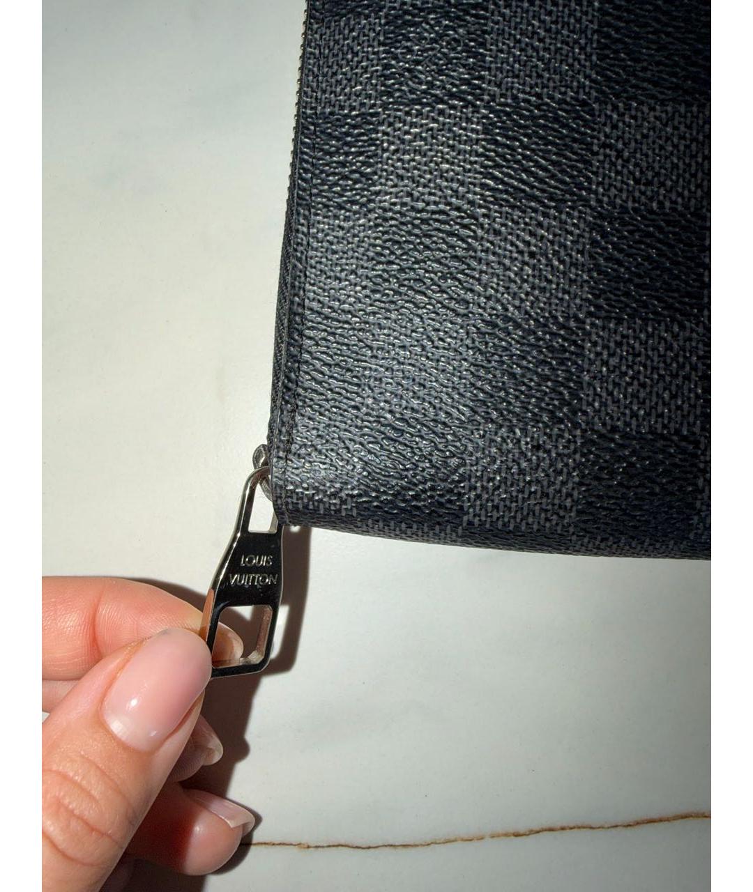 LOUIS VUITTON Черный кошелек, фото 4
