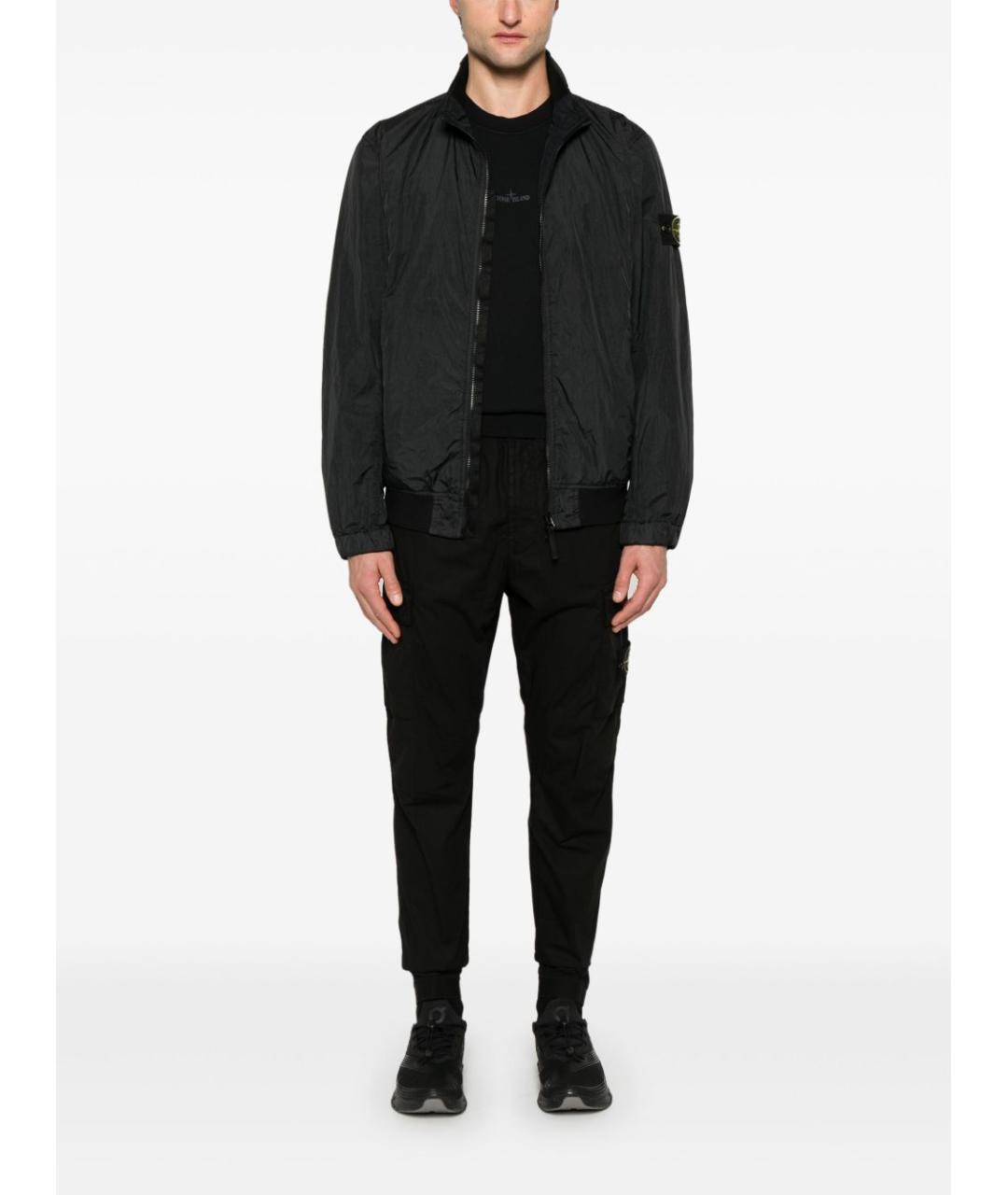 STONE ISLAND Черная полиамидовая куртка, фото 5