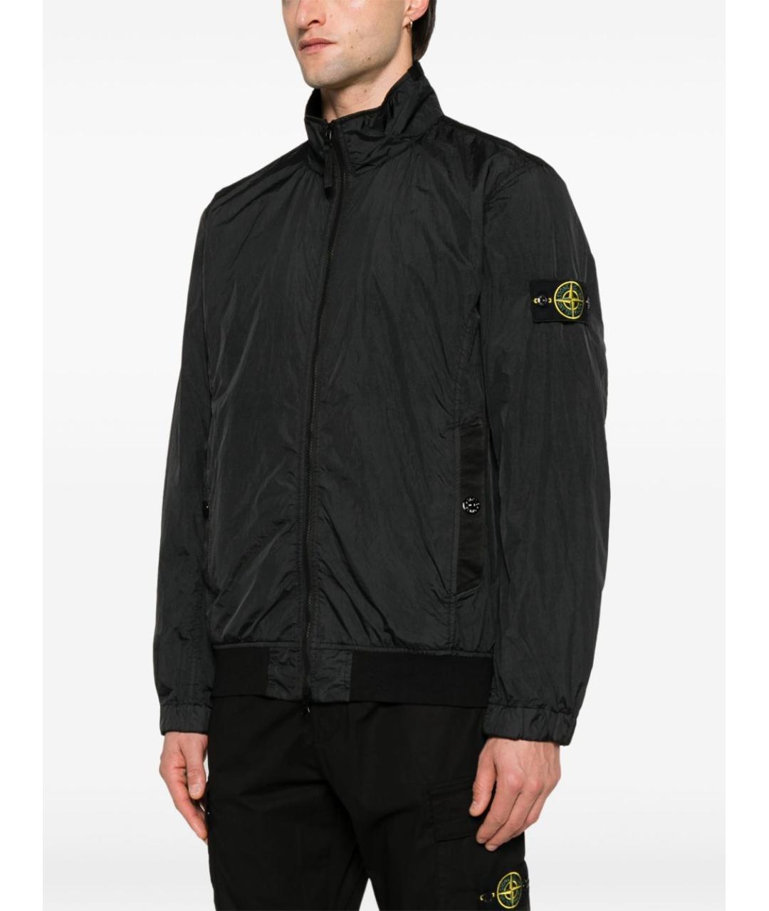 STONE ISLAND Черная полиамидовая куртка, фото 4