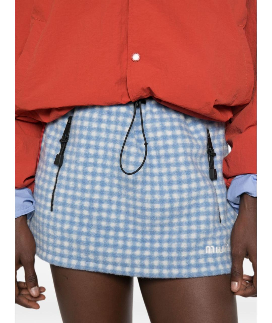 MIU MIU Мульти юбка мини, фото 3