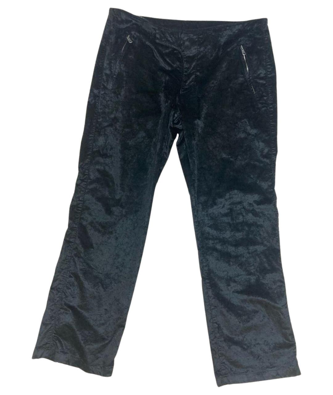 EMPORIO ARMANI Черные вискозные повседневные брюки, фото 1