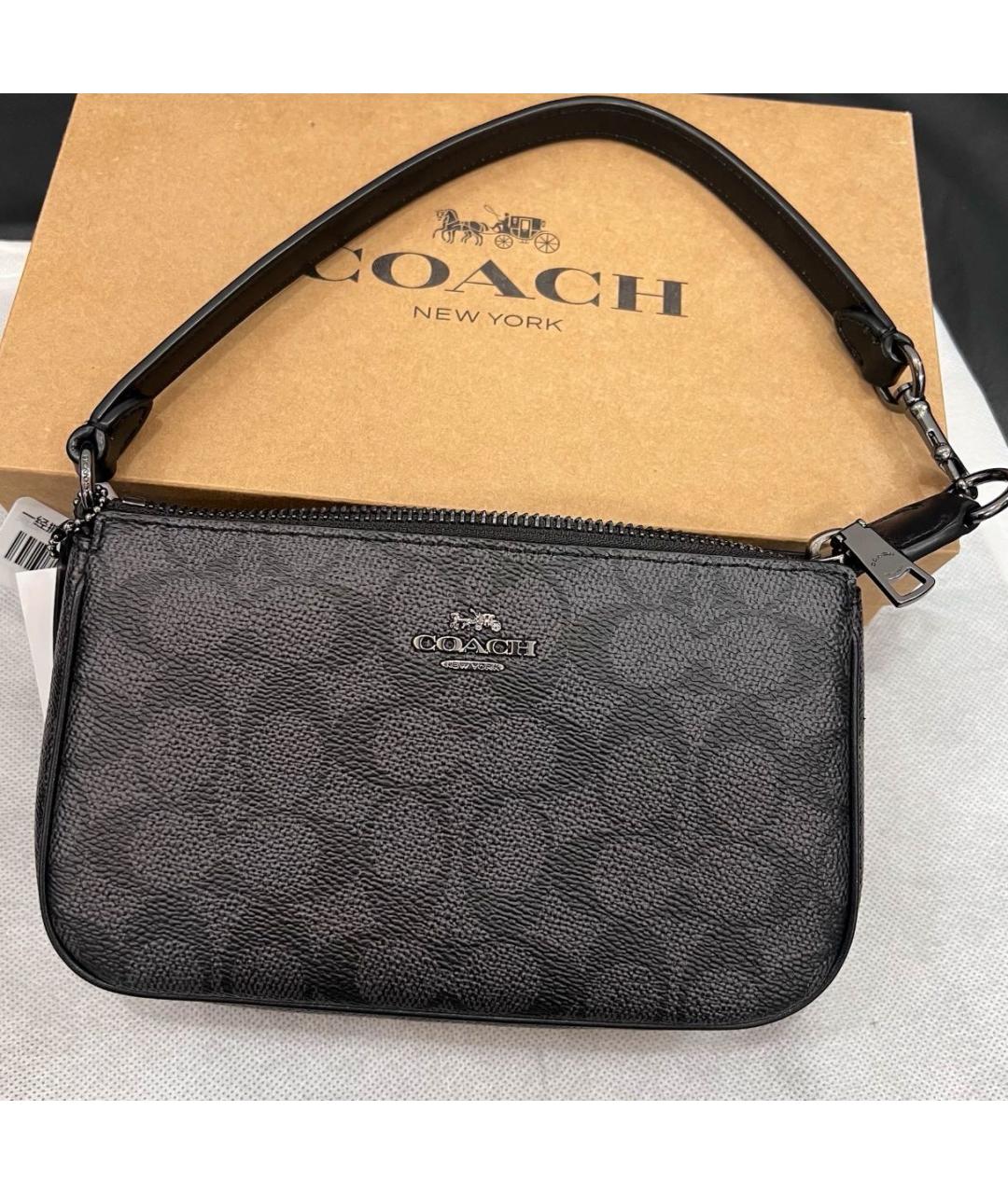 COACH Черная сумка через плечо, фото 5