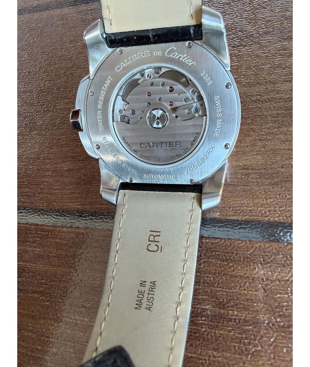 CARTIER Черные часы, фото 2