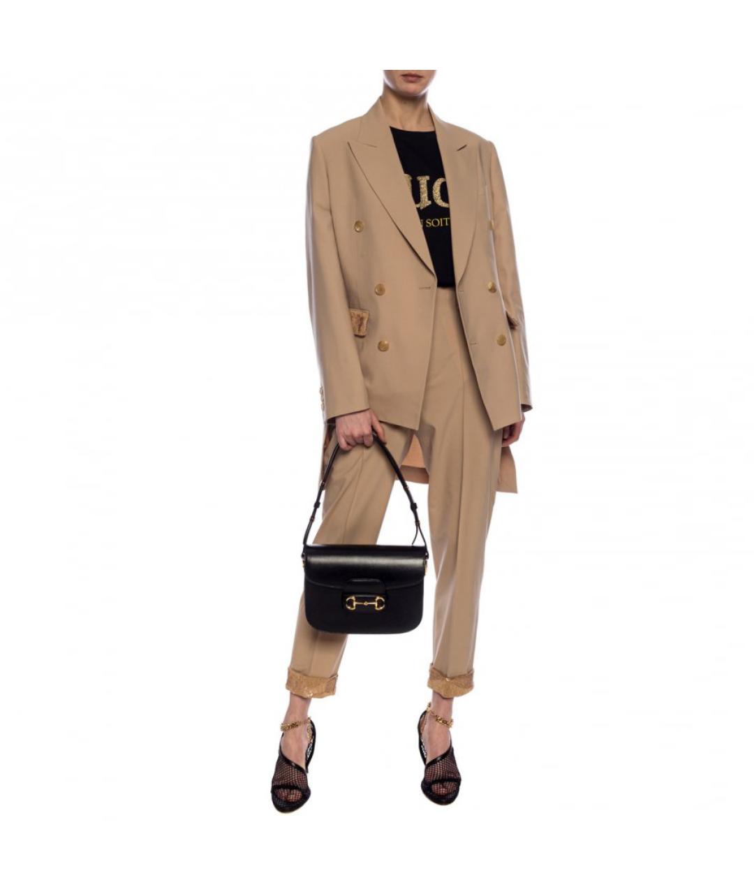 GUCCI Черная хлопковая футболка, фото 4