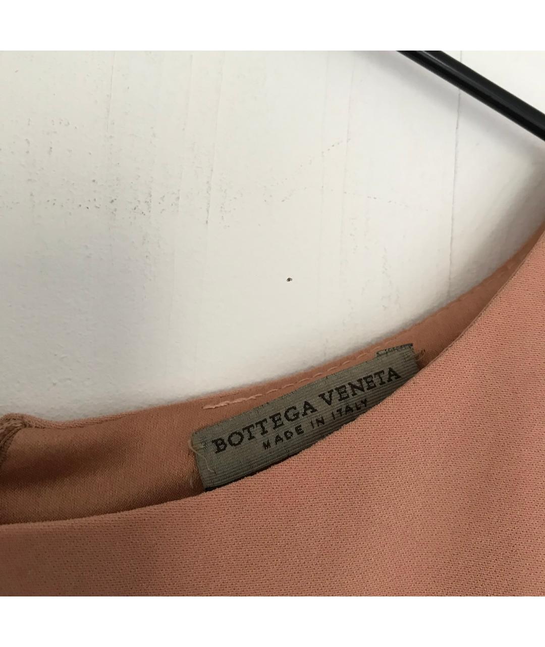 BOTTEGA VENETA Розовое полиэстеровое повседневное платье, фото 3
