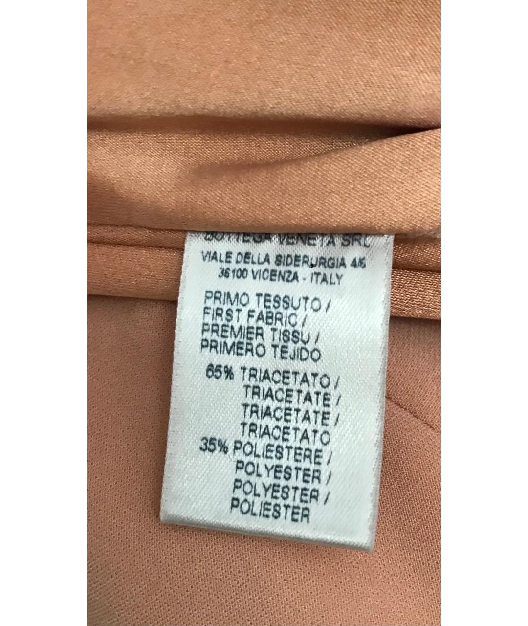 BOTTEGA VENETA Розовое полиэстеровое повседневное платье, фото 5