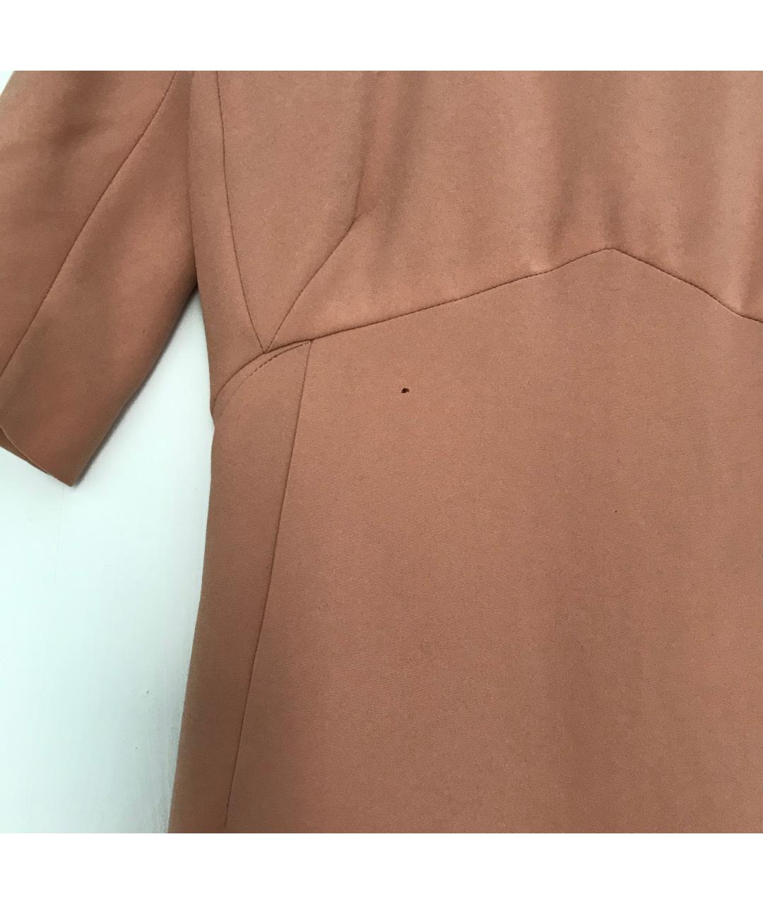 BOTTEGA VENETA Розовое полиэстеровое повседневное платье, фото 4