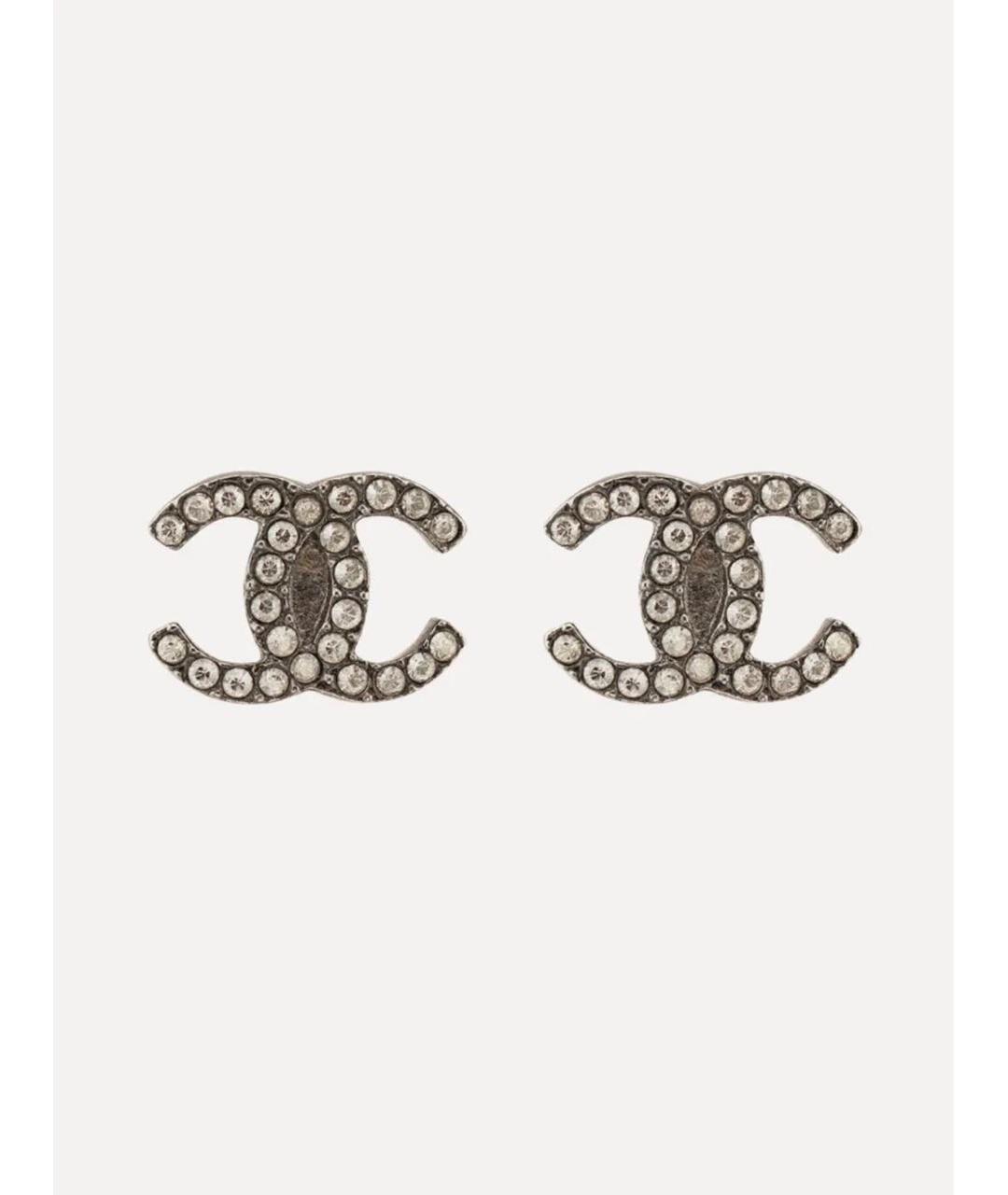 CHANEL Серебряные металлические серьги, фото 6