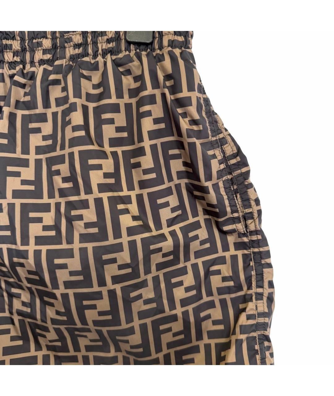 FENDI Коричневые плавки, фото 2