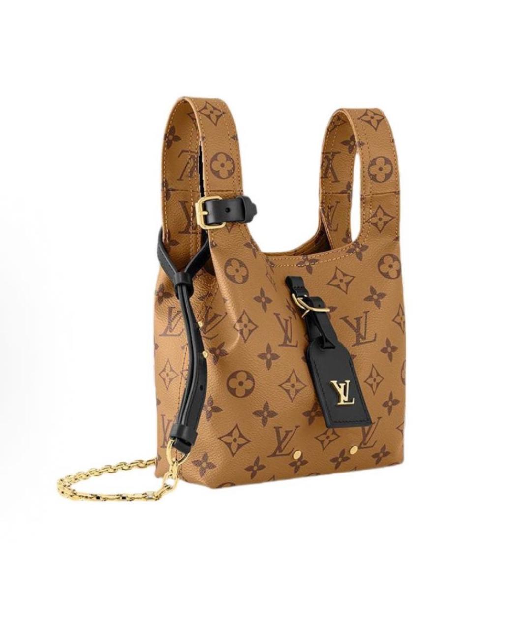 LOUIS VUITTON Коричневая сумка с короткими ручками, фото 3