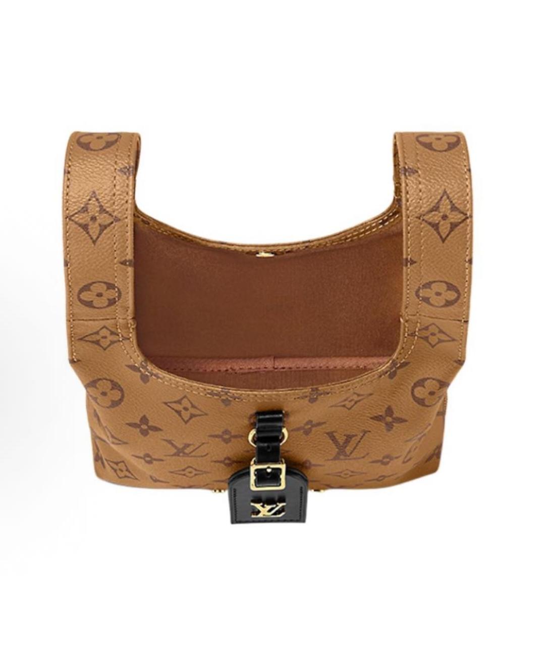 LOUIS VUITTON Коричневая сумка с короткими ручками, фото 4