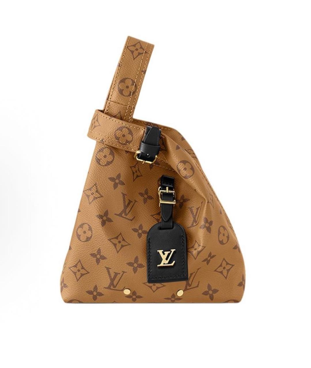 LOUIS VUITTON Коричневая сумка с короткими ручками, фото 9