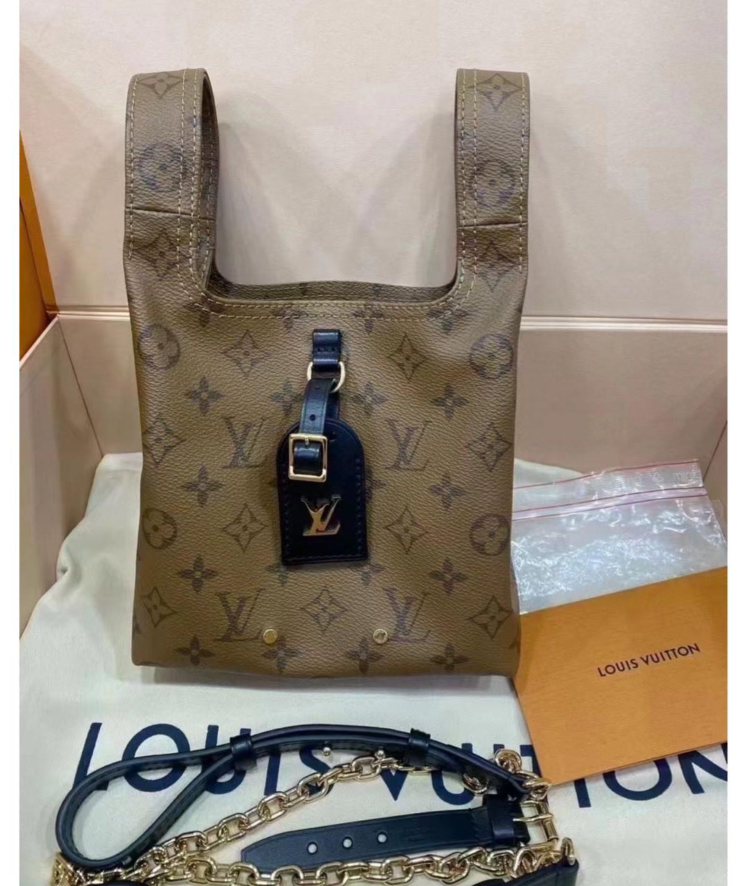 LOUIS VUITTON Коричневая сумка с короткими ручками, фото 8