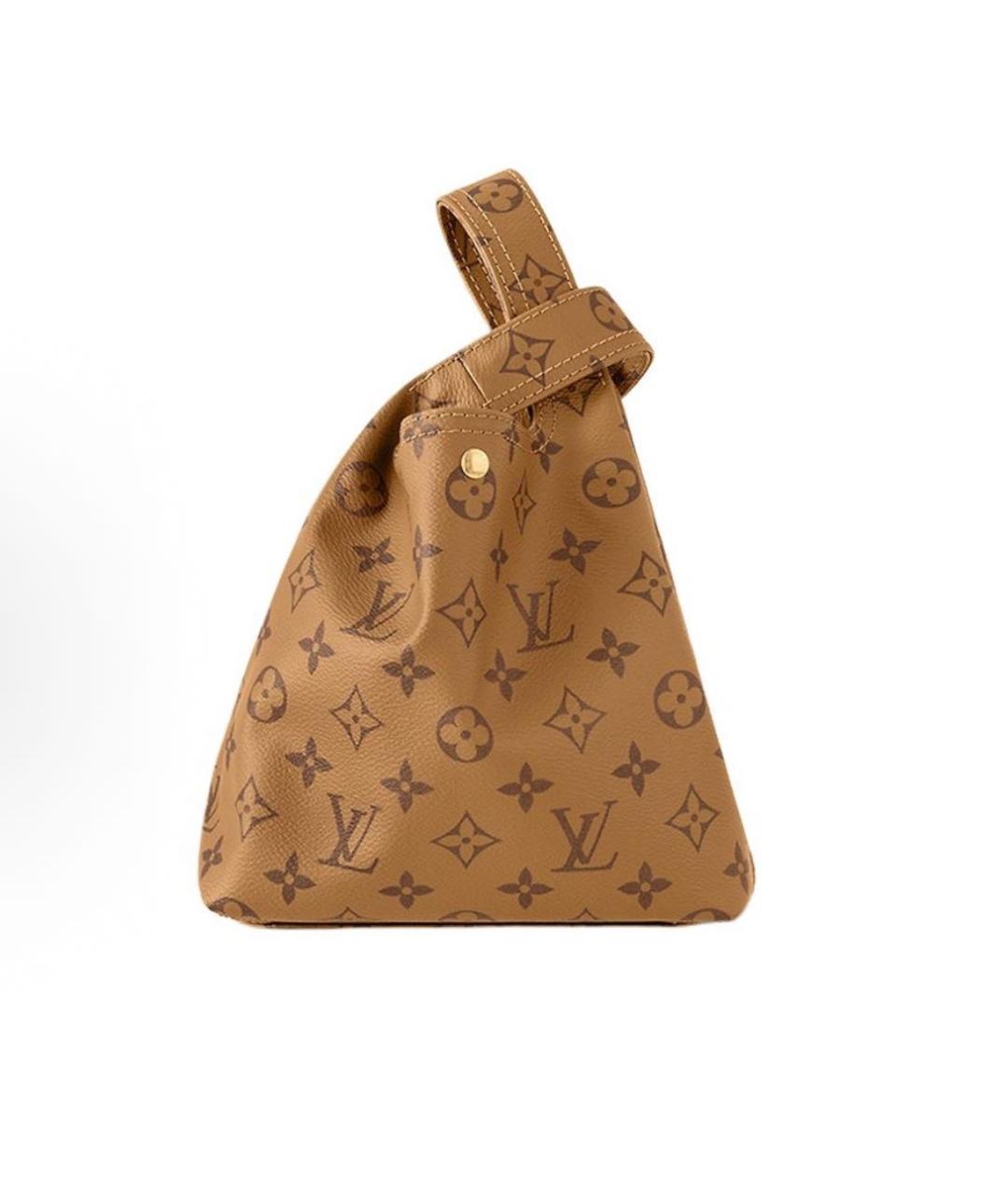 LOUIS VUITTON Коричневая сумка с короткими ручками, фото 2