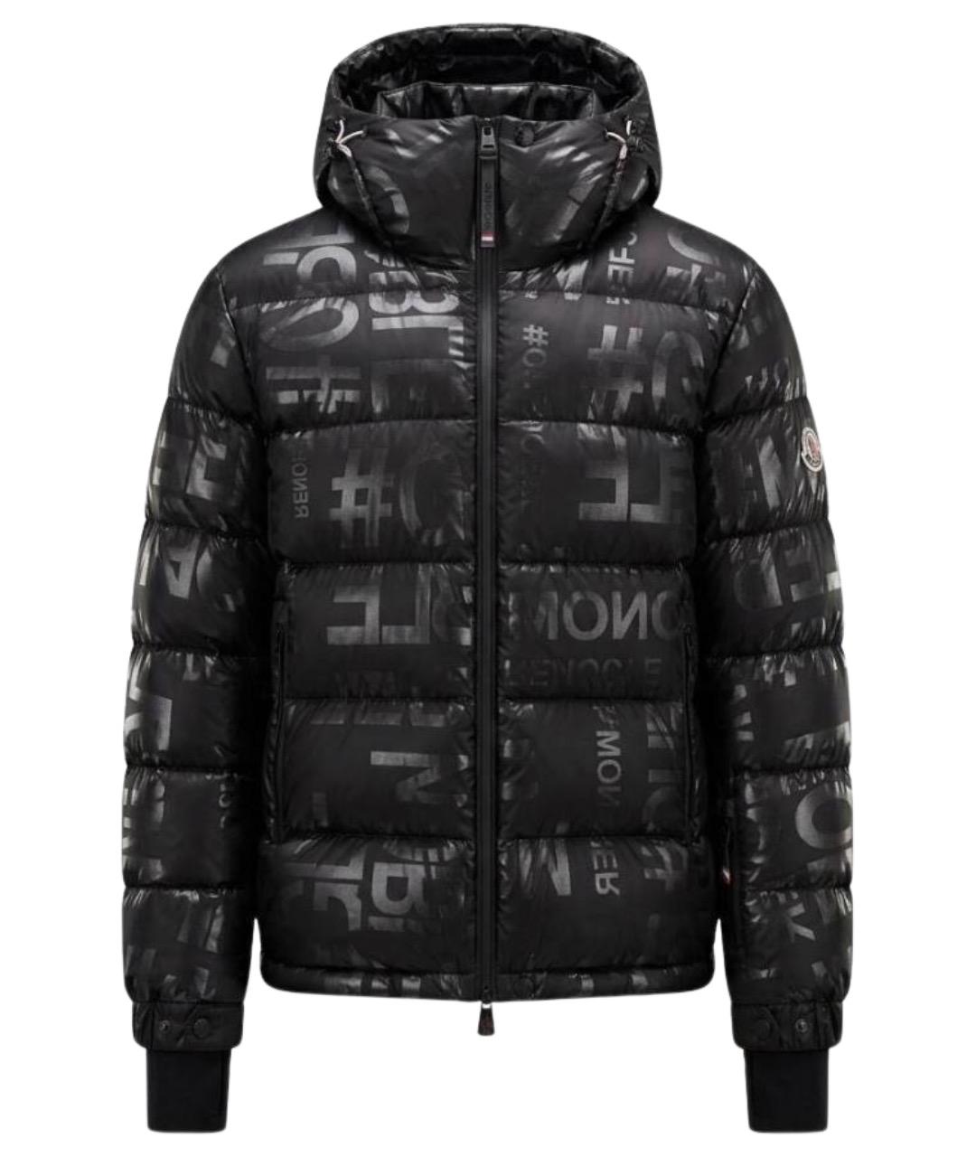 MONCLER Черный пуховик, фото 1