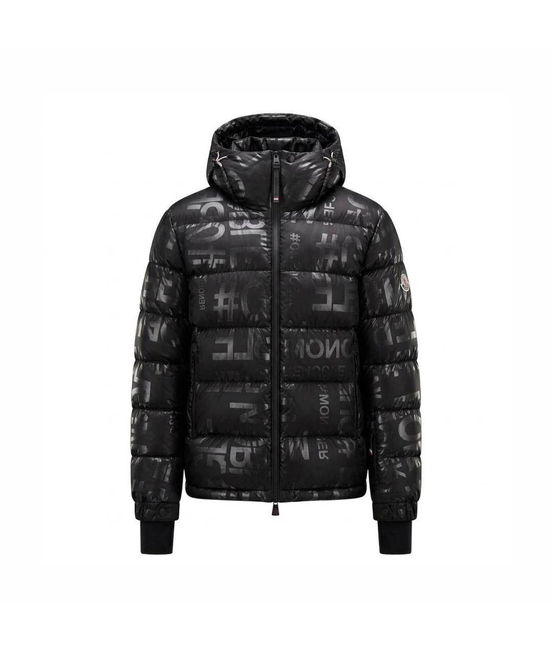 MONCLER Черный пуховик, фото 4