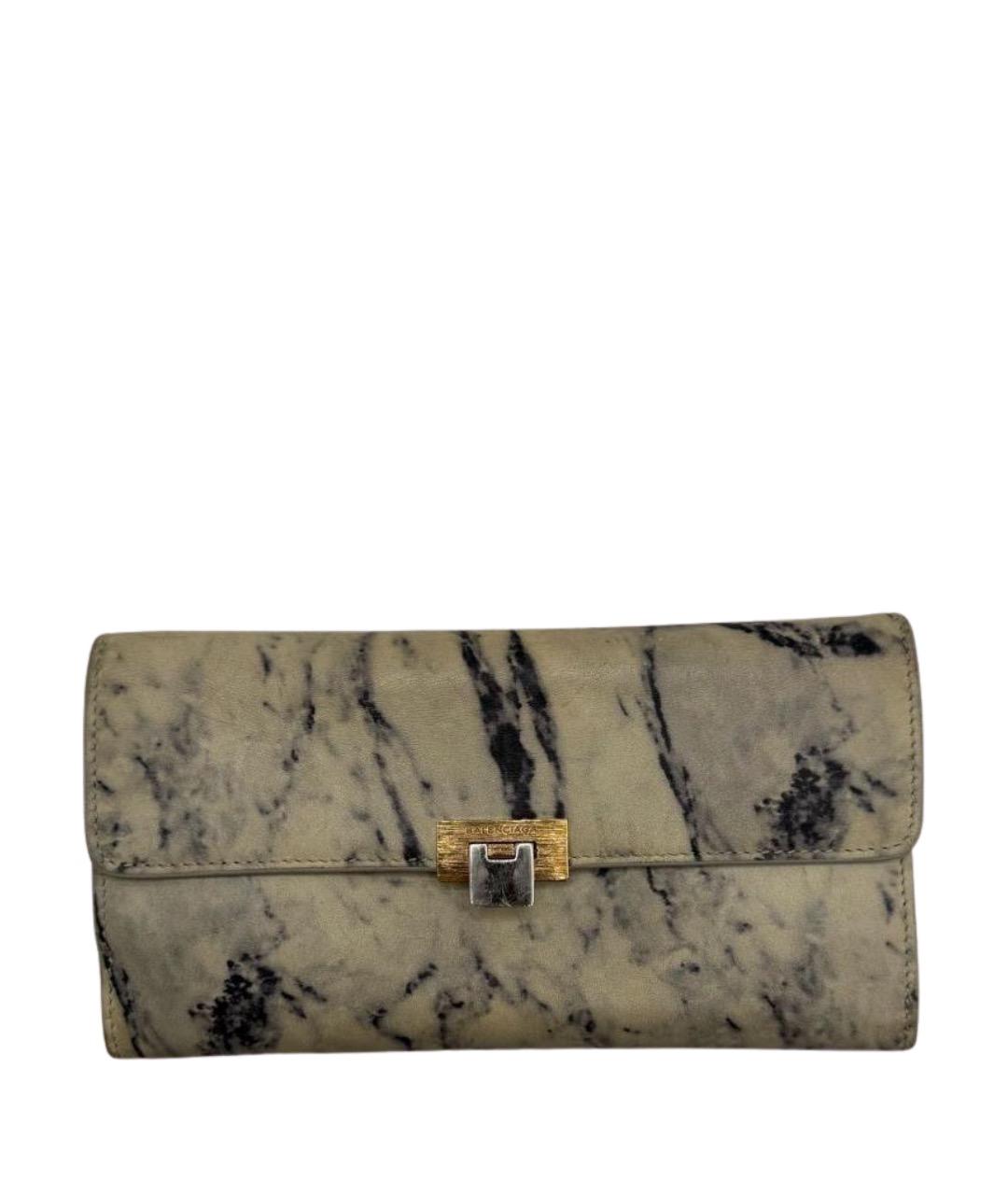 BALENCIAGA Белый кожаный кошелек, фото 1