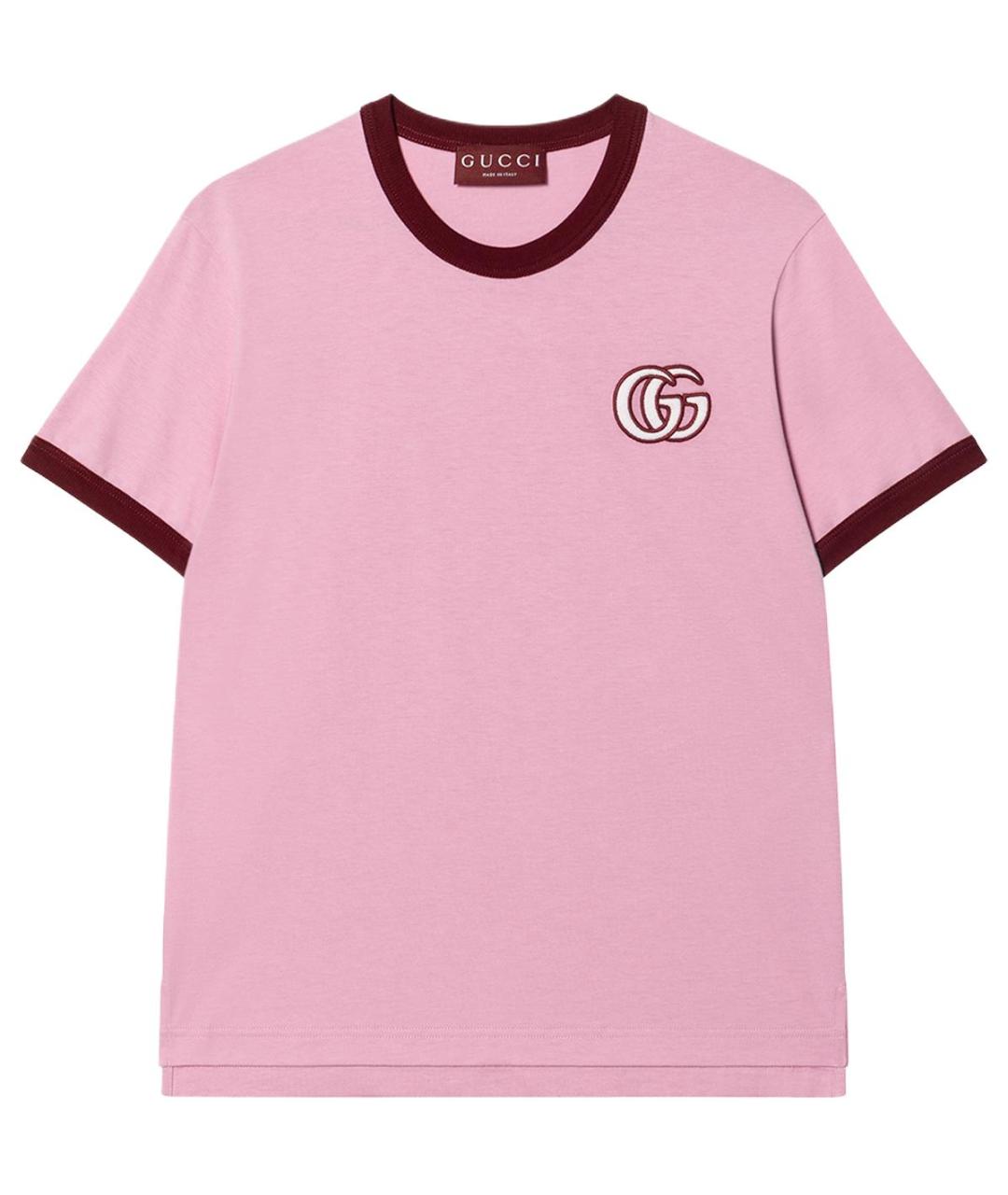 GUCCI Розовая футболка, фото 1