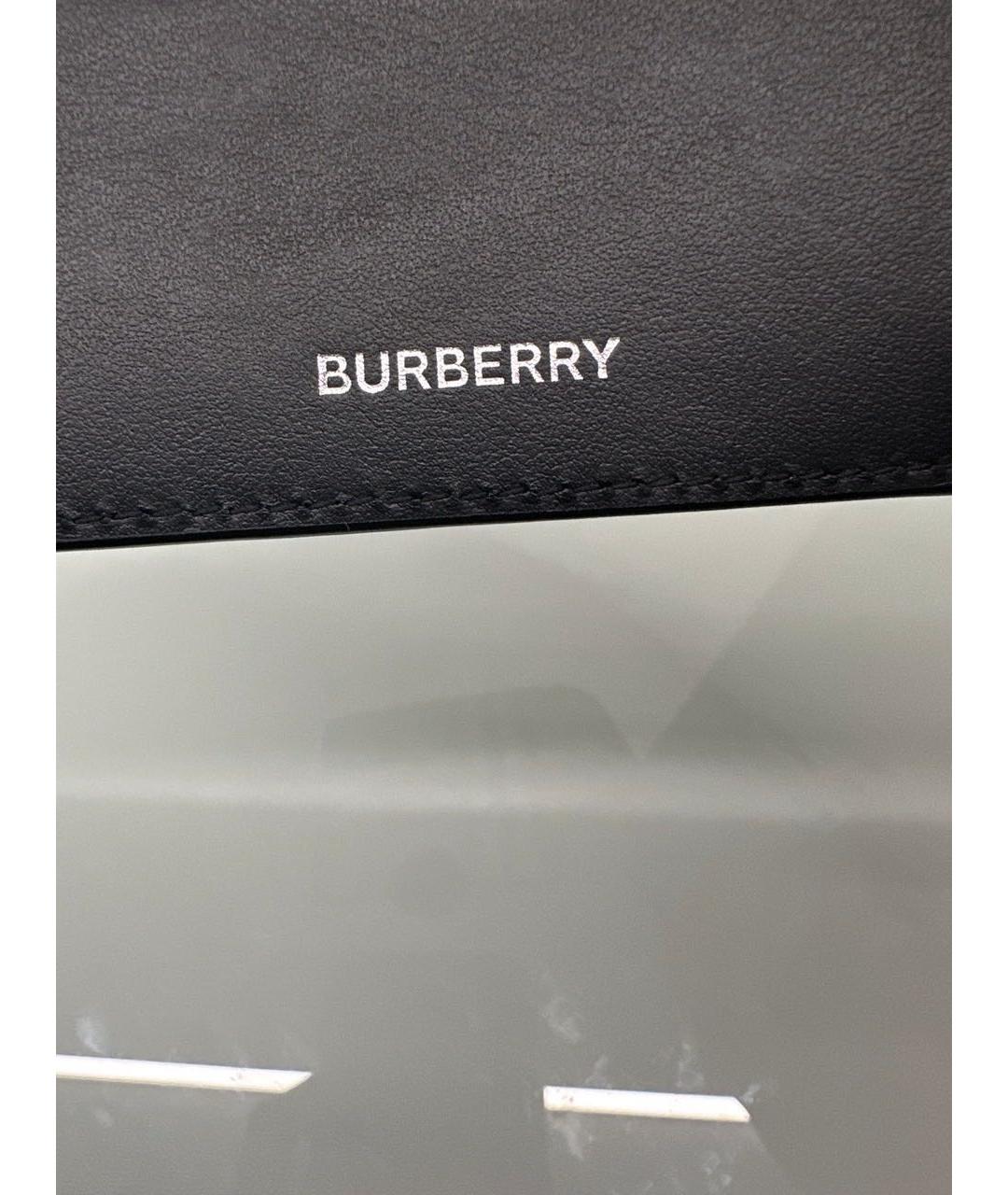 BURBERRY Бежевый кожаный кошелек, фото 4