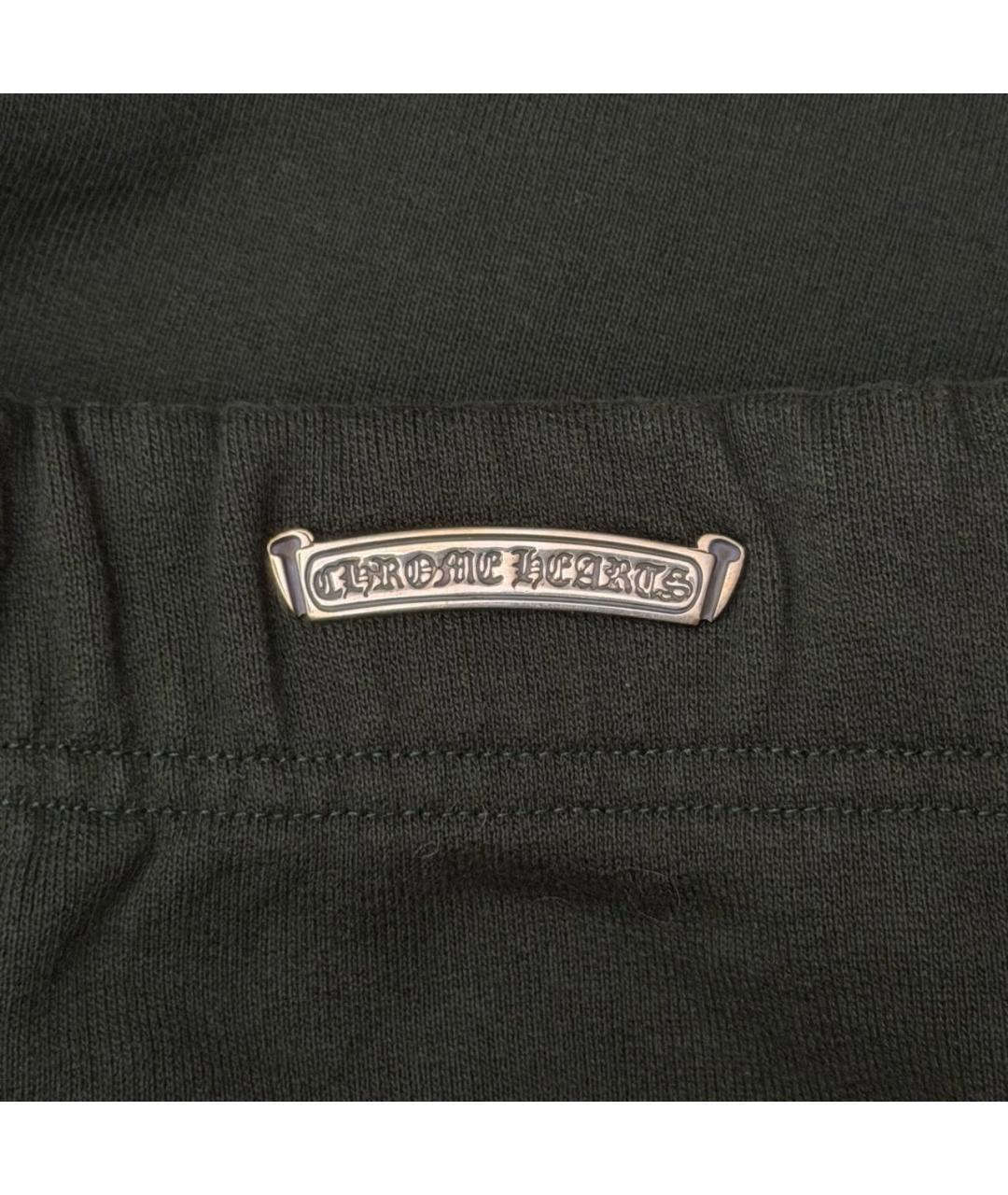 CHROME HEARTS Зеленые хлопковые шорты, фото 5