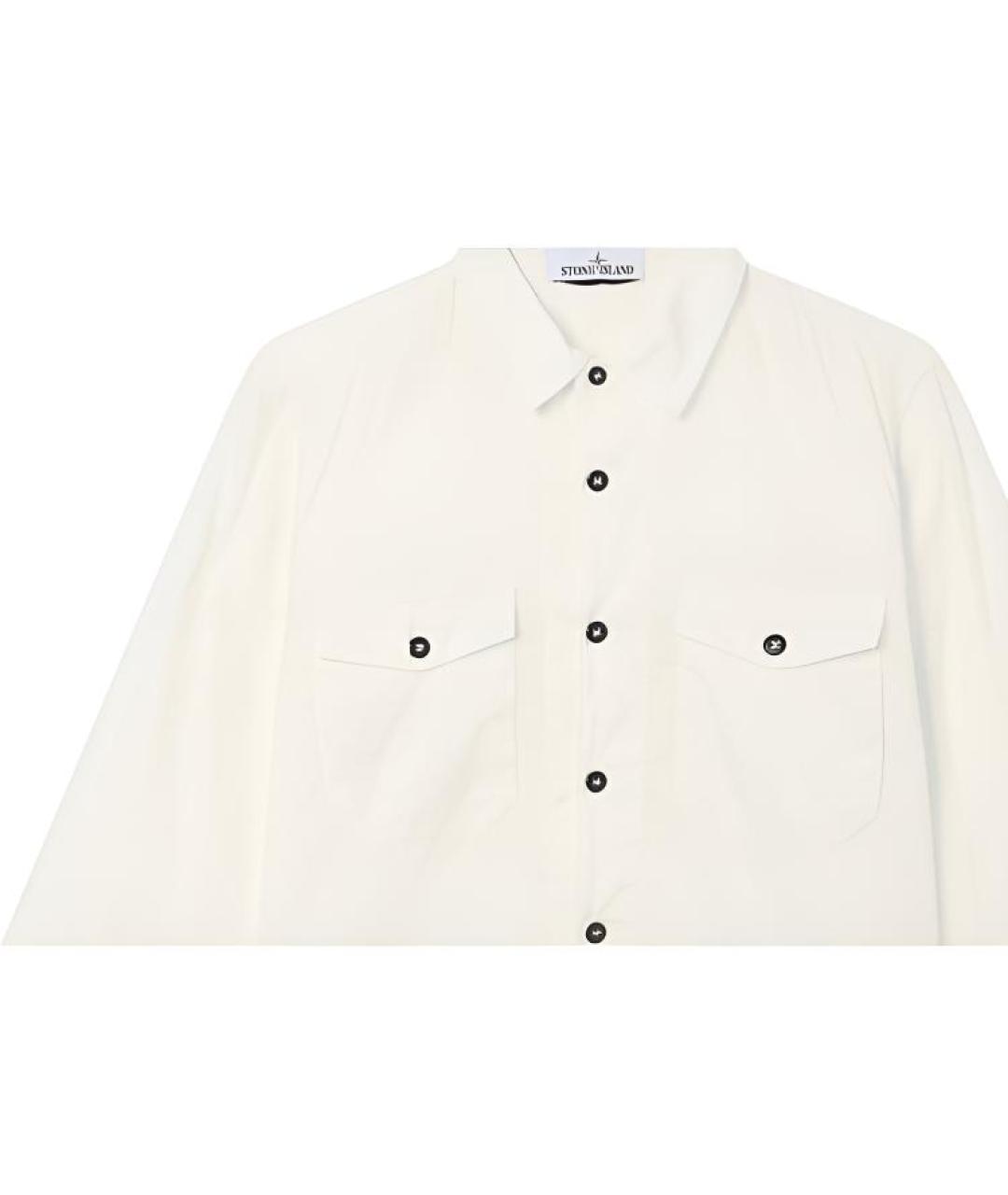 STONE ISLAND Бежевая классическая рубашка, фото 5