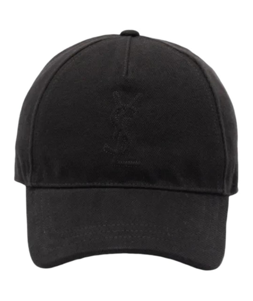 SAINT LAURENT Черная кепка, фото 1