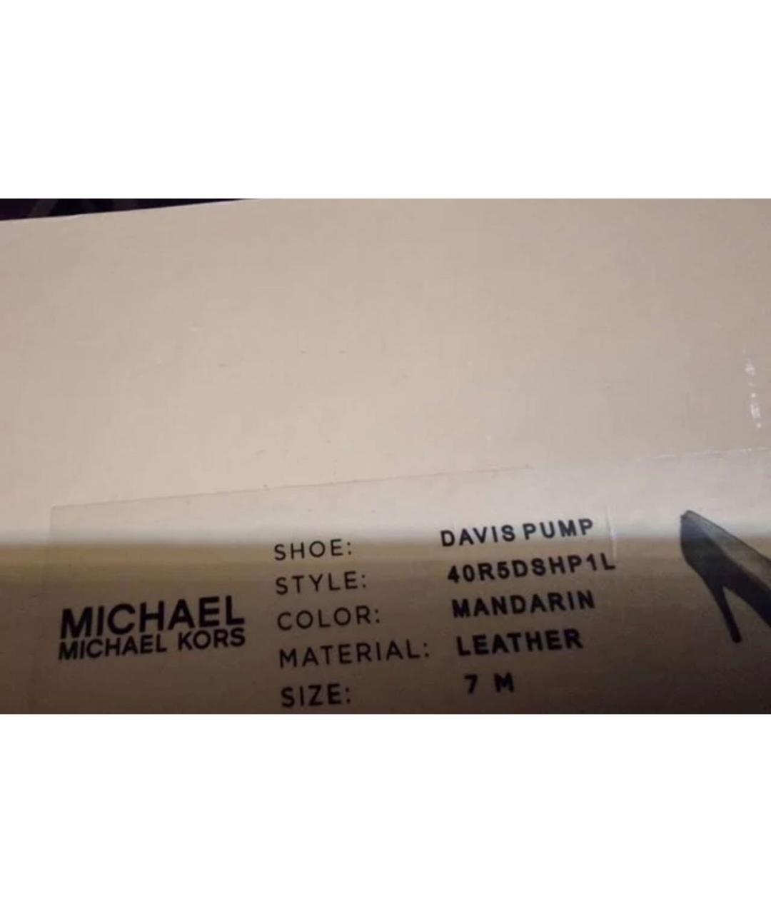 MICHAEL MICHAEL KORS Красные кожаные туфли, фото 7
