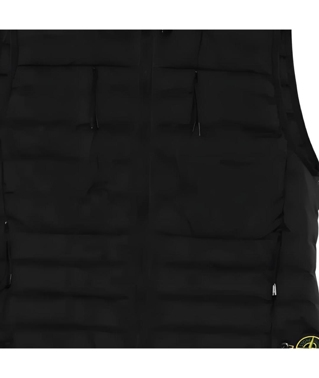 STONE ISLAND Черный жилет, фото 4