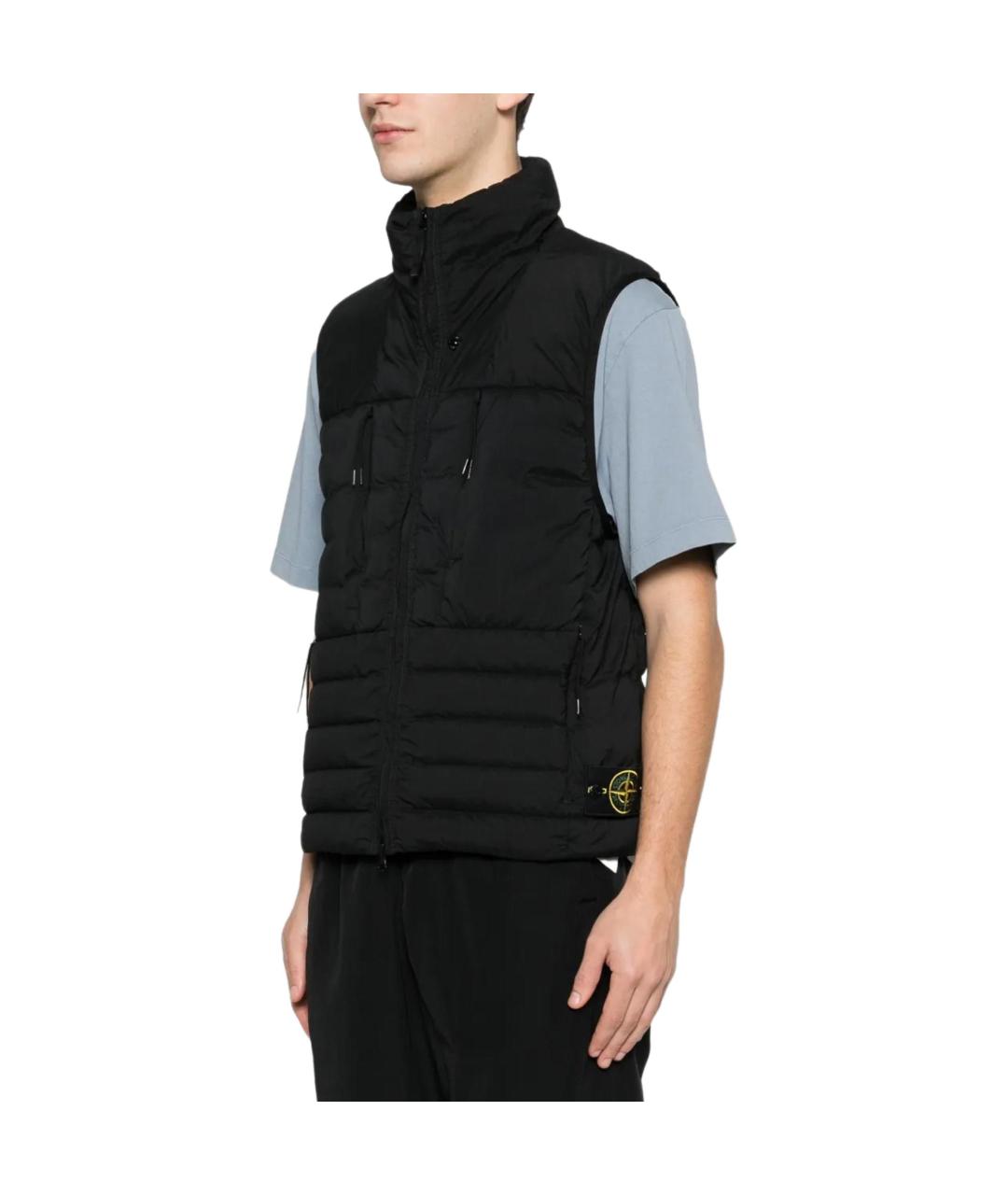 STONE ISLAND Черный жилет, фото 2