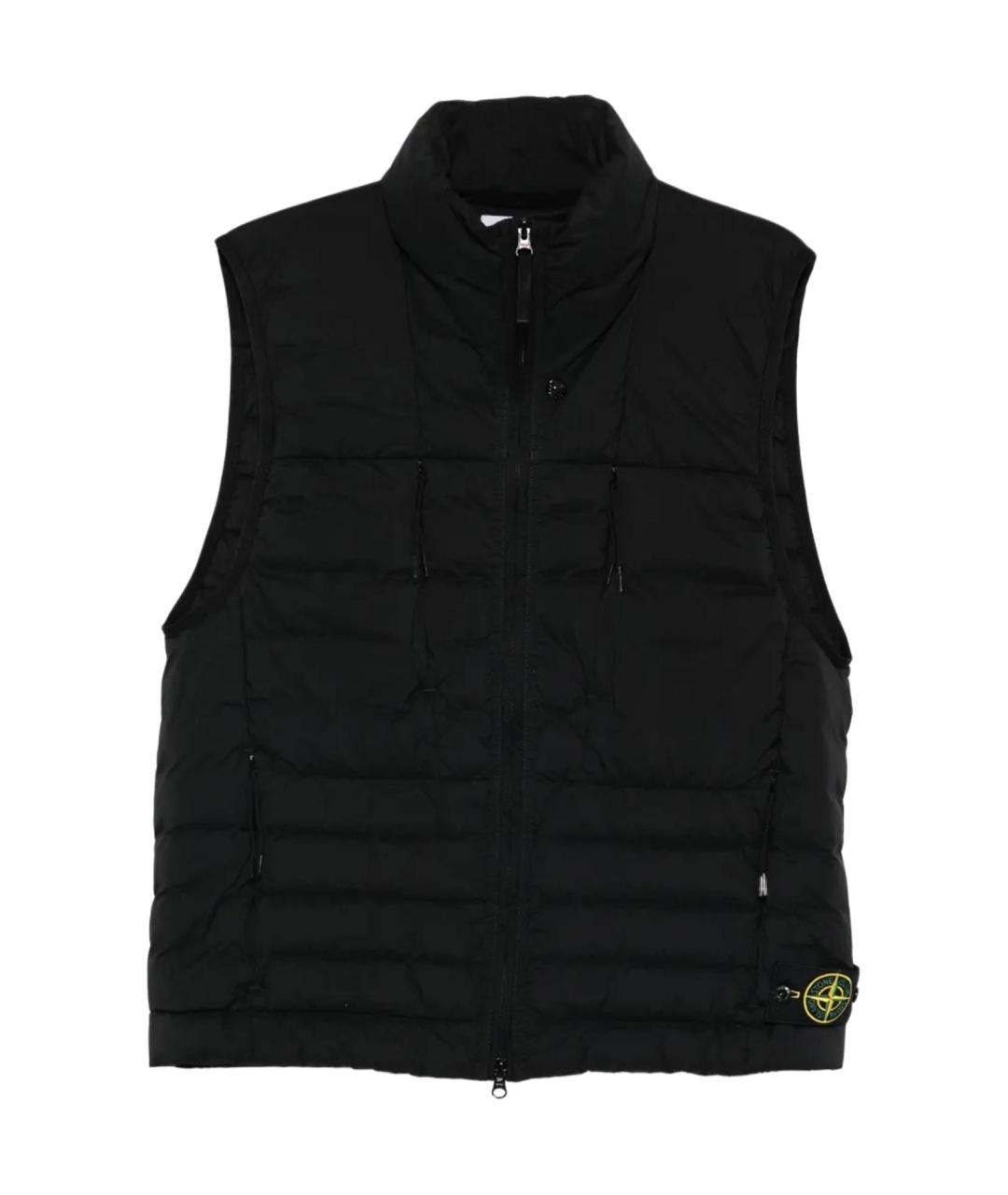 STONE ISLAND Черный жилет, фото 1