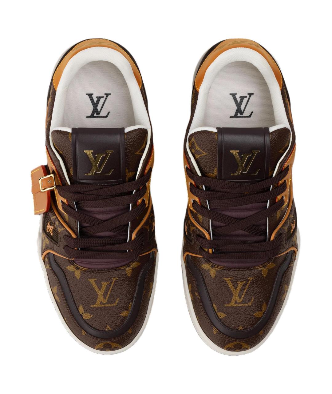 LOUIS VUITTON Коричневые кроссовки, фото 4