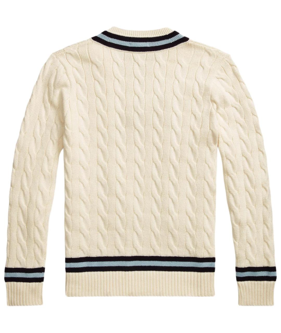 POLO RALPH LAUREN Бежевый джемпер / свитер, фото 2