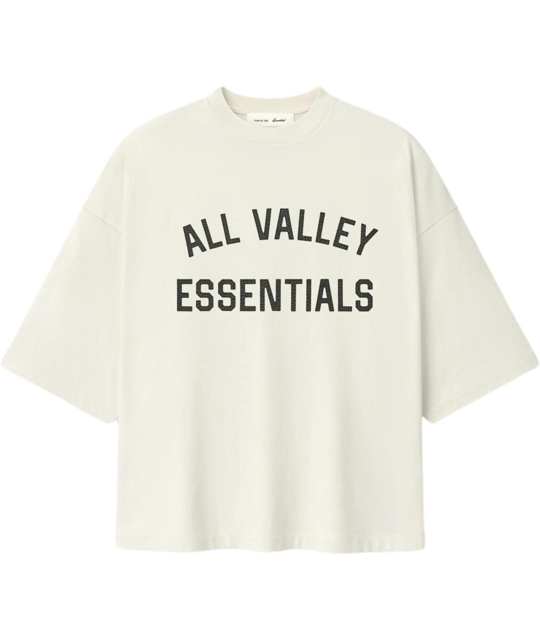 FEAR OF GOD ESSENTIALS Белая хлопковая футболка, фото 1