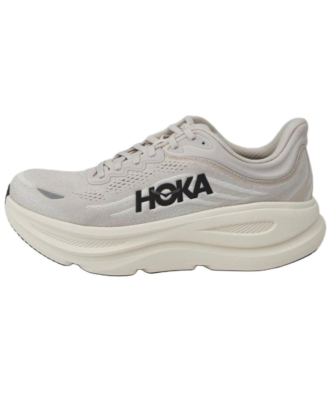 HOKA Серые текстильные низкие кроссовки / кеды, фото 6