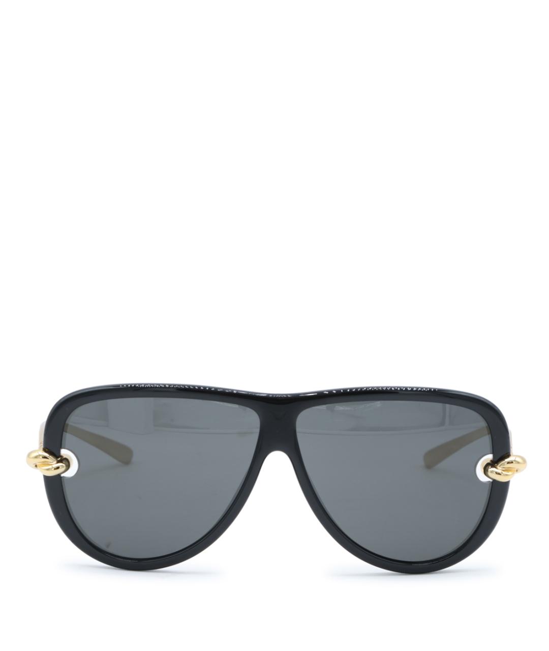 BOTTEGA VENETA Черные пластиковые солнцезащитные очки, фото 1