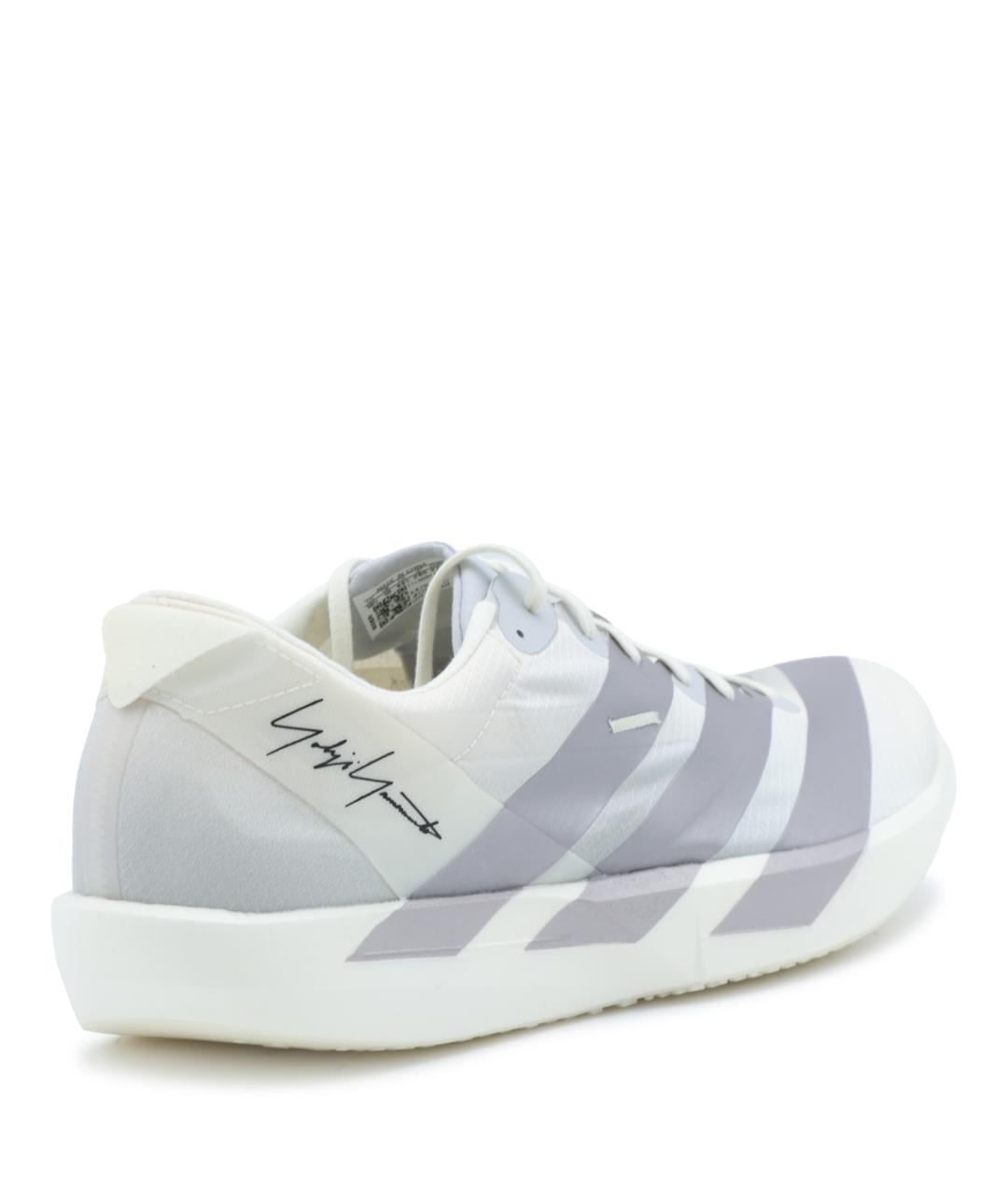 Y-3 Серые текстильные низкие кроссовки / кеды, фото 3