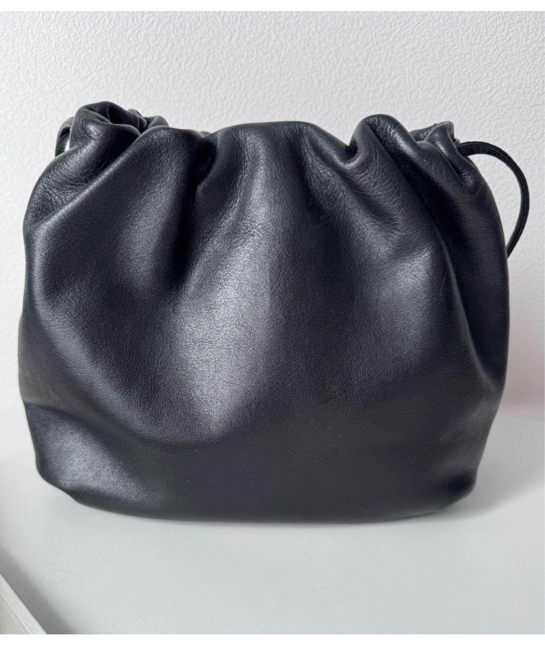 LANVIN Черная кожаная сумка через плечо, фото 5