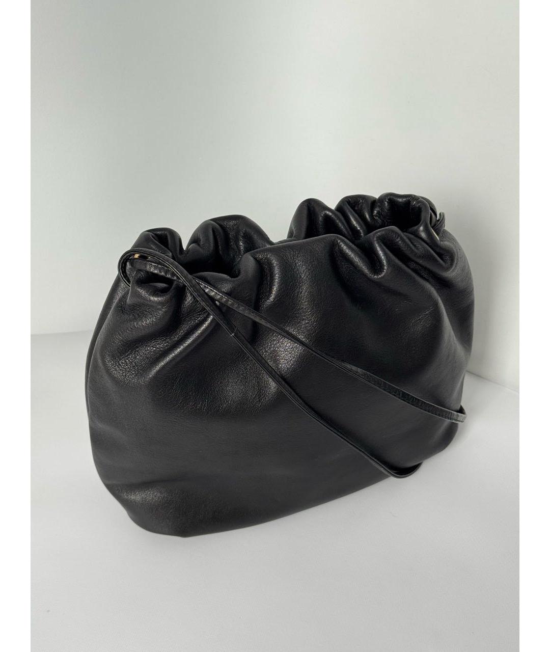 LANVIN Черная кожаная сумка через плечо, фото 3
