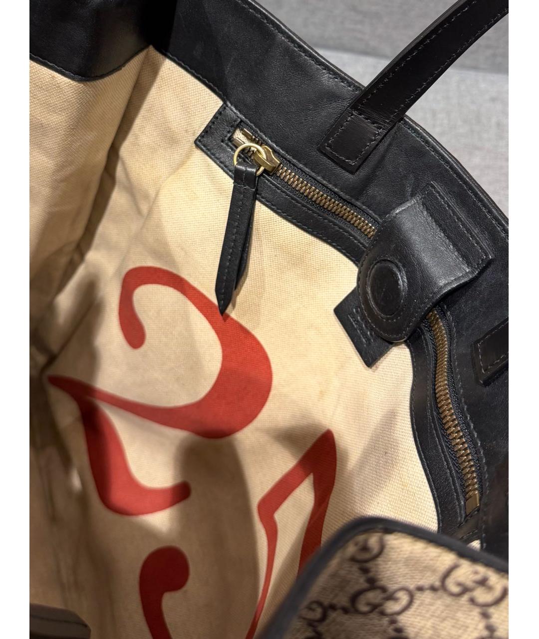 GUCCI Бежевая сумка тоут, фото 7