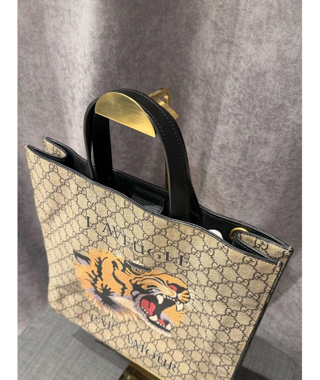 GUCCI Бежевая сумка тоут, фото 2