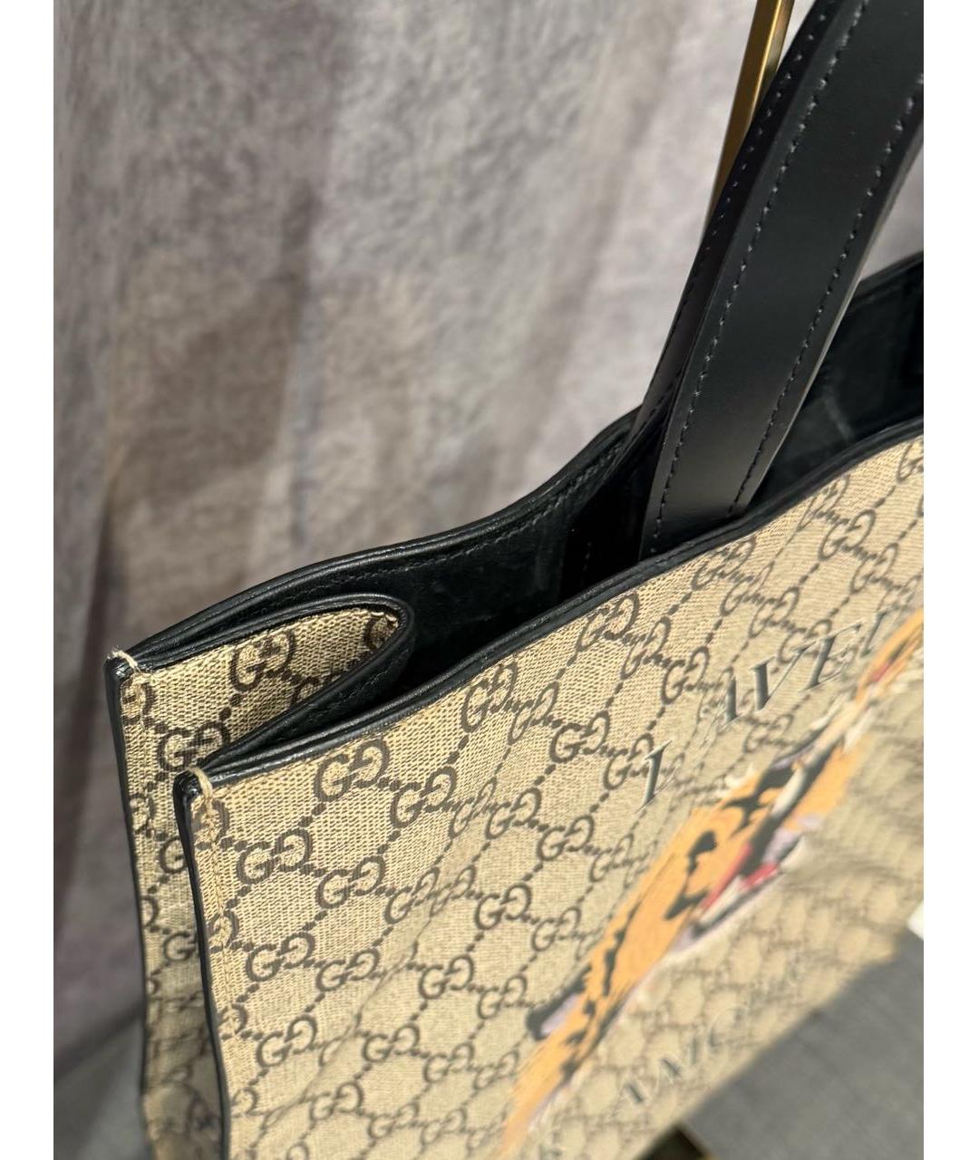 GUCCI Бежевая сумка тоут, фото 3