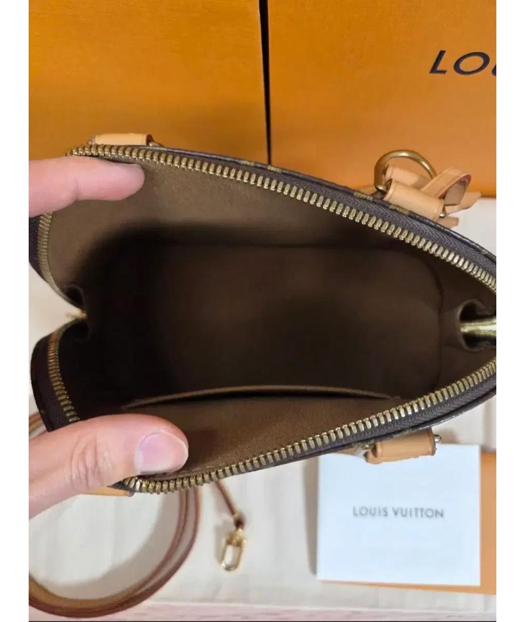LOUIS VUITTON Коричневая сумка с короткими ручками, фото 7
