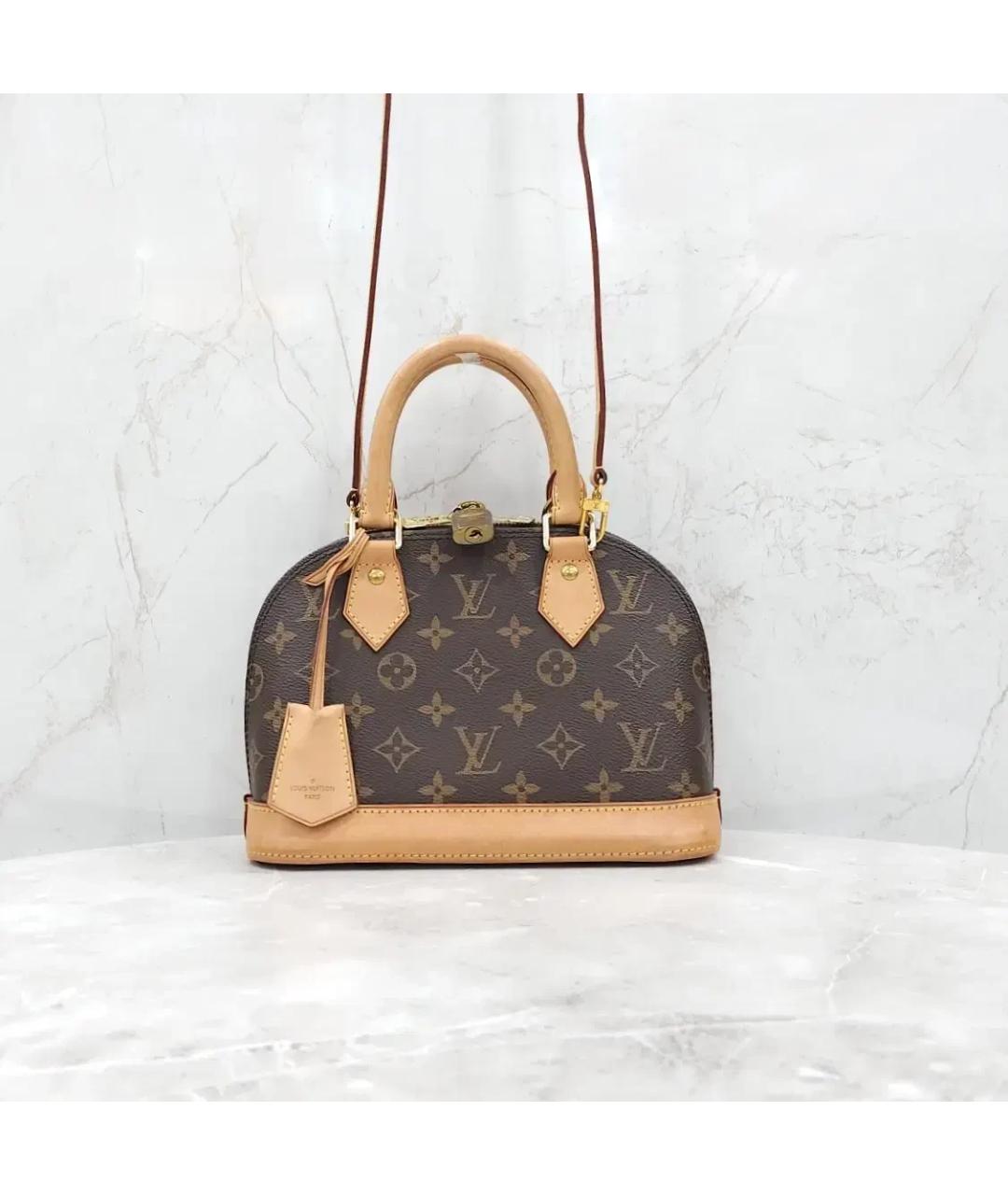 LOUIS VUITTON Коричневая сумка с короткими ручками, фото 9