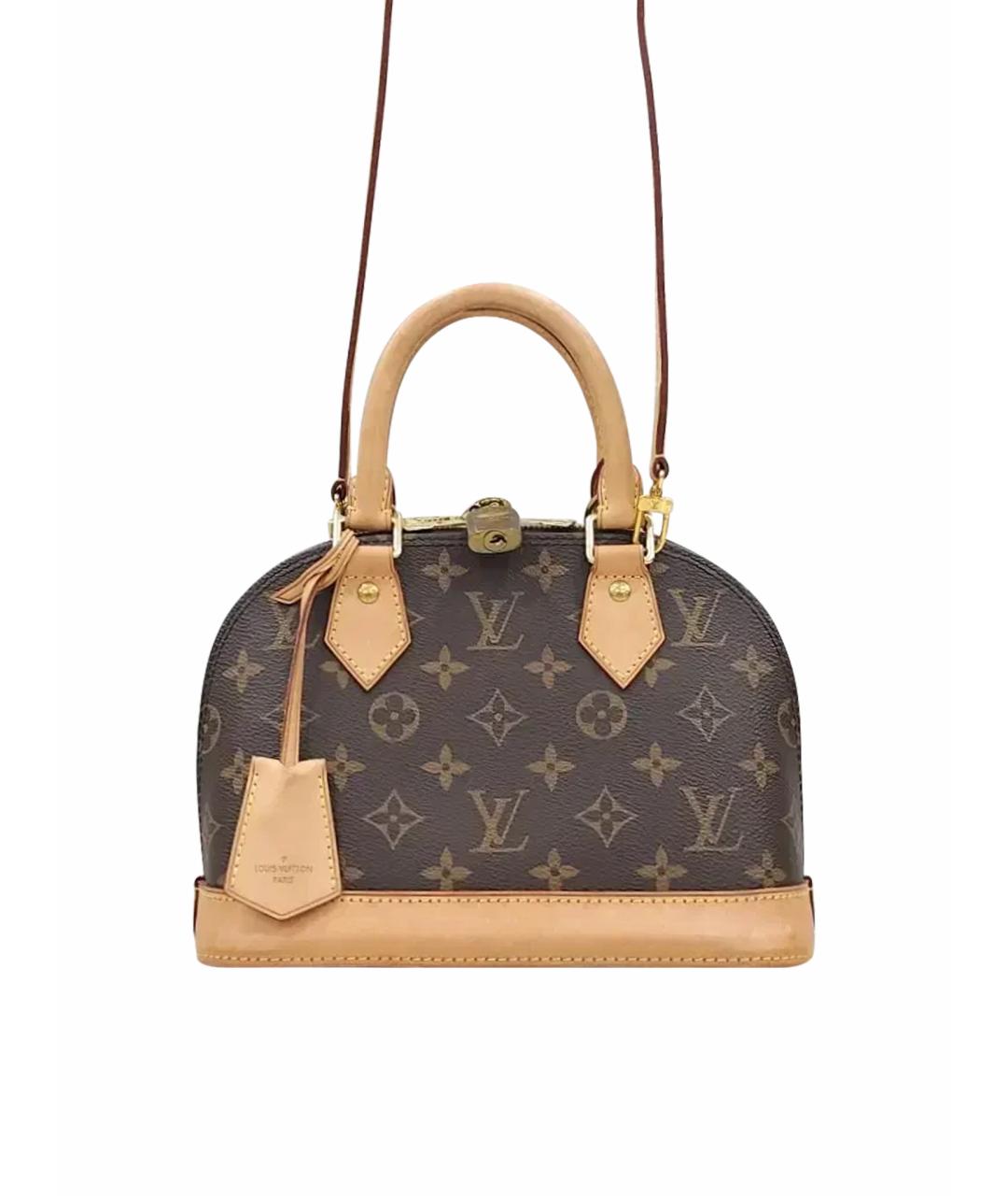 LOUIS VUITTON Коричневая сумка с короткими ручками, фото 1