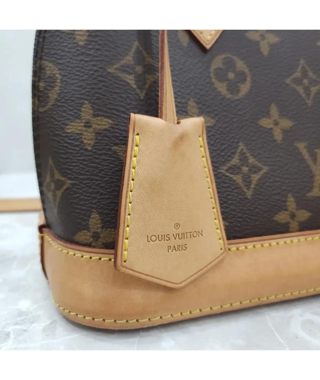 LOUIS VUITTON Коричневая сумка с короткими ручками, фото 6
