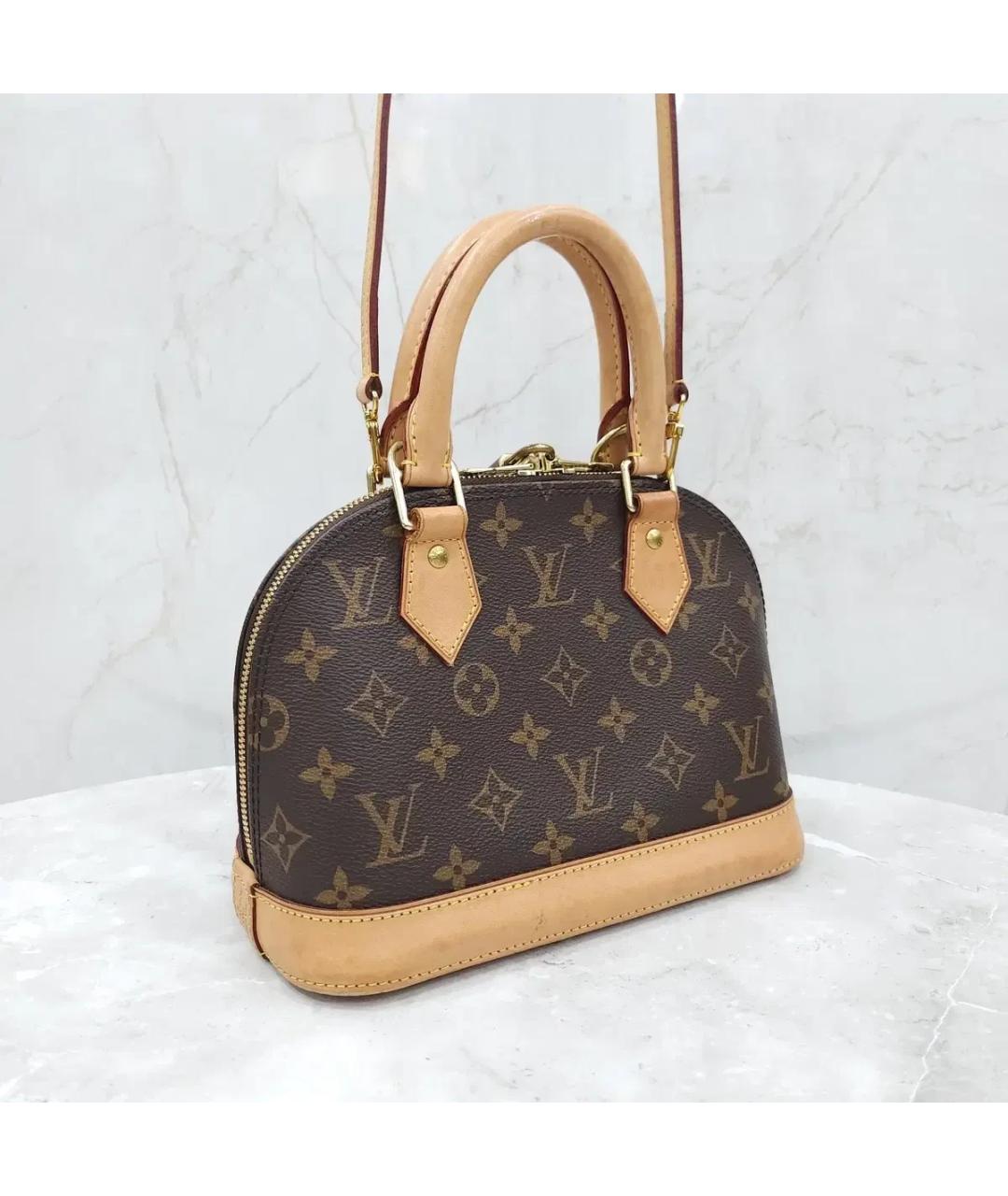 LOUIS VUITTON Коричневая сумка с короткими ручками, фото 4