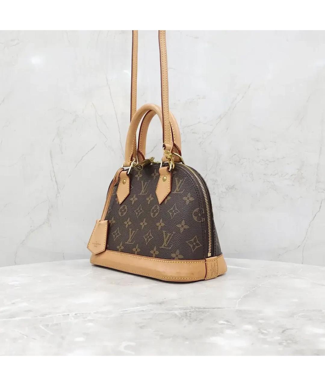 LOUIS VUITTON Коричневая сумка с короткими ручками, фото 2