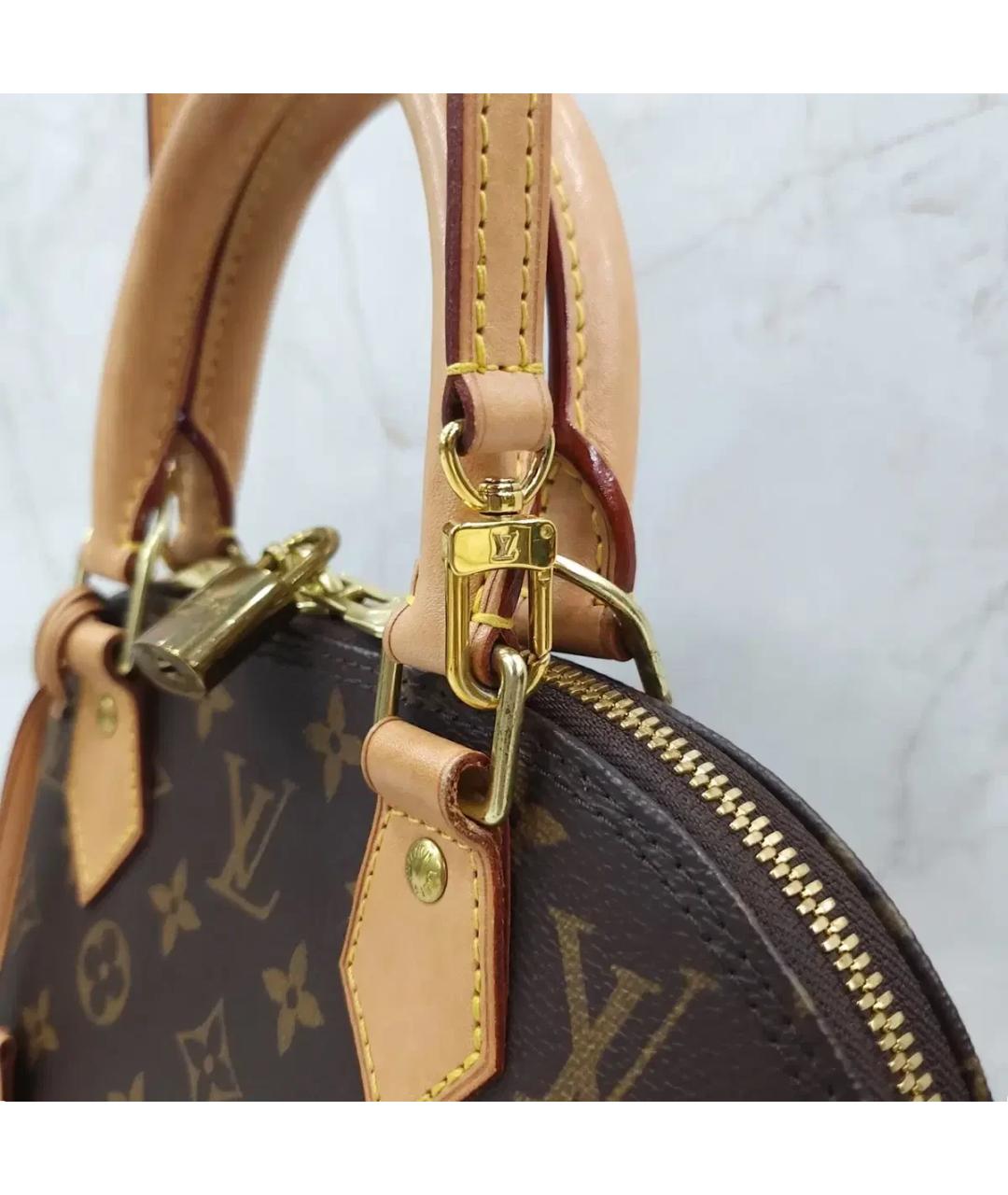 LOUIS VUITTON Коричневая сумка с короткими ручками, фото 7