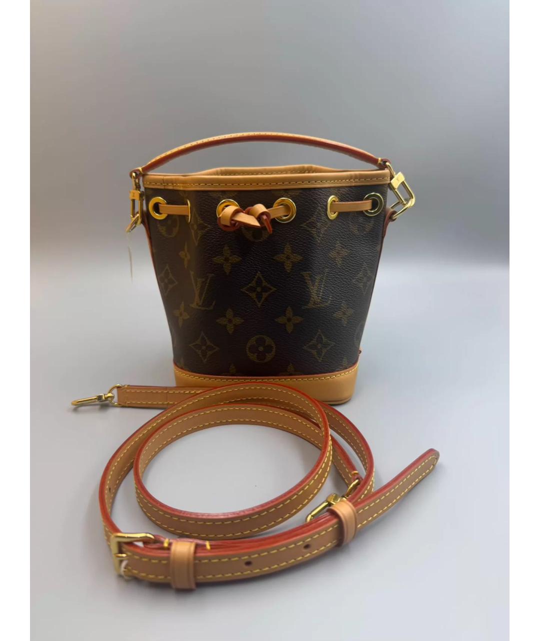 LOUIS VUITTON Коричневая сумка с короткими ручками, фото 10